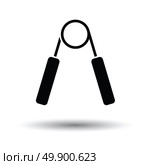 Hands expander icon. White background with shadow design. Vector illustration. Стоковая иллюстрация, агентство Ingram Publishing / Фотобанк Лори