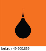 Enema icon. Orange background with black. Vector illustration. Стоковая иллюстрация, агентство Ingram Publishing / Фотобанк Лори
