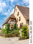 Historic town of Rothenburg ob der Tauber, Franconia, Bavaria, Germany. Стоковое фото, агентство Ingram Publishing / Фотобанк Лори