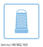 Kitchen grater icon. Blue frame design. Vector illustration. Стоковая иллюстрация, агентство Ingram Publishing / Фотобанк Лори