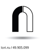 Magnet icon. White background with shadow design. Vector illustration. Стоковая иллюстрация, агентство Ingram Publishing / Фотобанк Лори
