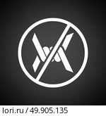 Barbed wire icon. Black background with white. Vector illustration. Стоковая иллюстрация, агентство Ingram Publishing / Фотобанк Лори