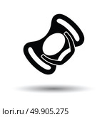 Baby soother icon. White background with shadow design. Vector illustration. Стоковая иллюстрация, агентство Ingram Publishing / Фотобанк Лори