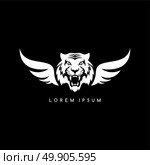 tiger aviator symbol logo logotype theme. tiger aviator symbol logo logotype theme vector illustration. Стоковая иллюстрация, агентство Ingram Publishing / Фотобанк Лори