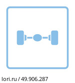 Car rear axle icon. Blue frame design. Vector illustration. Стоковая иллюстрация, агентство Ingram Publishing / Фотобанк Лори