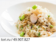 Chinese seafood fried rice with vegetables. Стоковое фото, агентство Ingram Publishing / Фотобанк Лори