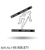 Crime scene icon. White background with shadow design. Vector illustration. Стоковая иллюстрация, агентство Ingram Publishing / Фотобанк Лори