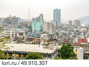 Macau old town cityscape skyline. Mocau now is part of China. Стоковое фото, агентство Ingram Publishing / Фотобанк Лори