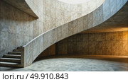 AI Generative Retrofuturism interior of the building, free space bright spacious corridor. Стоковое AI-видео, аниматор Spirit River / Фотобанк Лори