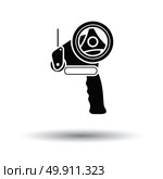 Scotch tape dispenser icon. White background with shadow design. Vector illustration. Стоковая иллюстрация, агентство Ingram Publishing / Фотобанк Лори