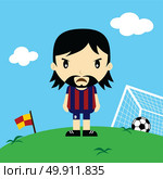 funny cartoon soccer player league vector art. funny cartoon soccer player league vector art illustration. Стоковая иллюстрация, агентство Ingram Publishing / Фотобанк Лори