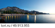 Mediterranean sea and mountains in turkish Kemer at sunset, Turkey. Стоковое фото, агентство Ingram Publishing / Фотобанк Лори