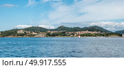 Overlook of the coast of Cangas in the province of Pontevedra Galicia Spain. Стоковое фото, агентство Ingram Publishing / Фотобанк Лори