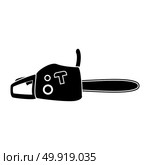 Petrol powered saw it is black icon . Simple style .. Petrol powered saw it is black icon . Стоковая иллюстрация, агентство Ingram Publishing / Фотобанк Лори