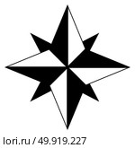 Wind rose icon . Стоковая иллюстрация, агентство Ingram Publishing / Фотобанк Лори