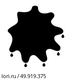 Abstract ink blot black icon . Стоковая иллюстрация, агентство Ingram Publishing / Фотобанк Лори