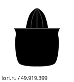 Juicer squeezer black icon . Стоковая иллюстрация, агентство Ingram Publishing / Фотобанк Лори