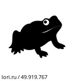 Frog it is black icon . Simple style .. Frog it is black icon . Стоковая иллюстрация, агентство Ingram Publishing / Фотобанк Лори
