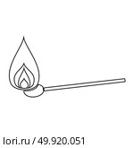 Burning match icon . Стоковая иллюстрация, агентство Ingram Publishing / Фотобанк Лори