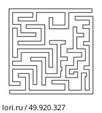 Labyrinth, maze conundrum black icon . Стоковая иллюстрация, агентство Ingram Publishing / Фотобанк Лори