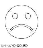 Sad emoticon icon . Стоковая иллюстрация, агентство Ingram Publishing / Фотобанк Лори