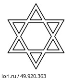 Jewish star of David icon . Стоковая иллюстрация, агентство Ingram Publishing / Фотобанк Лори
