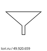 Filter or funnel black icon . Стоковая иллюстрация, агентство Ingram Publishing / Фотобанк Лори