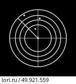 Radar white color icon .. Radar it is white color icon . Стоковая иллюстрация, агентство Ingram Publishing / Фотобанк Лори