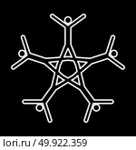 Teamwork icon . Стоковая иллюстрация, агентство Ingram Publishing / Фотобанк Лори