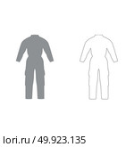 Coverall grey set  grey set  icon .. Coverall grey set  icon . Стоковая иллюстрация, агентство Ingram Publishing / Фотобанк Лори