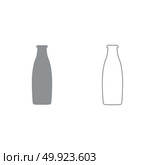 Bottle grey set icon . Стоковая иллюстрация, агентство Ingram Publishing / Фотобанк Лори