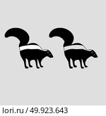 Skunk black icon . Стоковая иллюстрация, агентство Ingram Publishing / Фотобанк Лори