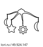 360 degrees rotating hanging rattles baby  black icon . Стоковая иллюстрация, агентство Ingram Publishing / Фотобанк Лори