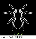 Spider or tarantula it is white icon .. Spider or tarantula it is white icon . Flat style. Стоковая иллюстрация, агентство Ingram Publishing / Фотобанк Лори