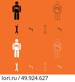 Plumber  set  icon . Стоковая иллюстрация, агентство Ingram Publishing / Фотобанк Лори