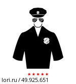 Police icon .  Flat style. Police icon . It is flat style. Стоковая иллюстрация, агентство Ingram Publishing / Фотобанк Лори