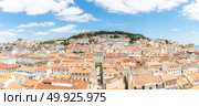 Panorama of Cityscape of Lisbon capital city of Portugal. Стоковое фото, агентство Ingram Publishing / Фотобанк Лори