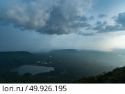 landscape sunset over the tropical lake in Thailand. Стоковое фото, агентство Ingram Publishing / Фотобанк Лори