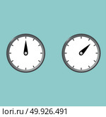 Black clock watcher timer with gradint colour.. Black clock watcher timer with gradint colour it is set. Стоковая иллюстрация, агентство Ingram Publishing / Фотобанк Лори