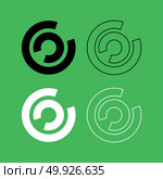 Load icon  Black and white color set . Load icon . Black and white color set . Стоковая иллюстрация, агентство Ingram Publishing / Фотобанк Лори