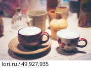 milk coffee latte, vintage filter image. Стоковое фото, агентство Ingram Publishing / Фотобанк Лори