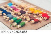 Colorful embroidery thread. Стоковое фото, агентство Ingram Publishing / Фотобанк Лори
