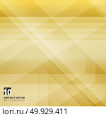 Abstract geometric overlay on yellow background with diagonal stripes. Technology and dynamic motion. For ad, print, brochure, flyer, poster, magazine, booklet, leaflet. Vector illustration. Стоковая иллюстрация, агентство Ingram Publishing / Фотобанк Лори