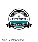 personal vaporizer e-cigarette e-juice liquid label badge set. personal vaporizer e-cigarette e-juice liquid label badge vector art set. Стоковая иллюстрация, агентство Ingram Publishing / Фотобанк Лори