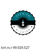 personal vaporizer e-cigarette e-juice liquid label badge set. personal vaporizer e-cigarette e-juice liquid label badge vector art set. Стоковая иллюстрация, агентство Ingram Publishing / Фотобанк Лори