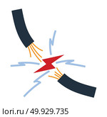 Icon of Wire . Flat color design. Vector illustration. Стоковая иллюстрация, агентство Ingram Publishing / Фотобанк Лори