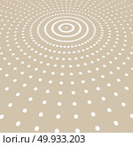 Abstract white color dots pattern halftone radius on light brown background. Vector illustration. Стоковая иллюстрация, агентство Ingram Publishing / Фотобанк Лори