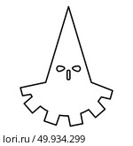 Executioner hangman icon black color vector illustration flat style outline. Стоковая иллюстрация, агентство Ingram Publishing / Фотобанк Лори