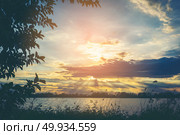 river sunset. Стоковое фото, агентство Ingram Publishing / Фотобанк Лори