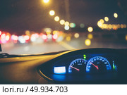 Car speed monitor with night light. Стоковое фото, агентство Ingram Publishing / Фотобанк Лори